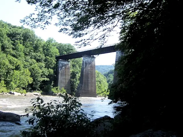 Great Allegheny Passage (GAP) bike trail over the Youghiogheny River