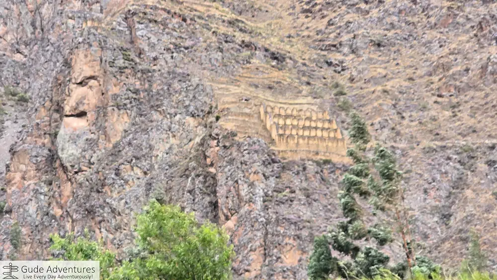 Pinkuylluna Mountain Storehouses on the mountainside