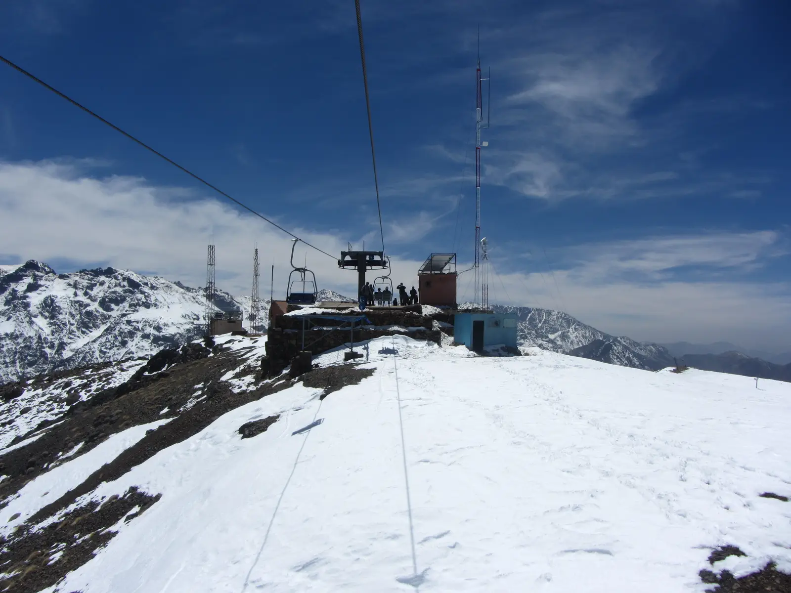 Oukaimeden top of the mountain