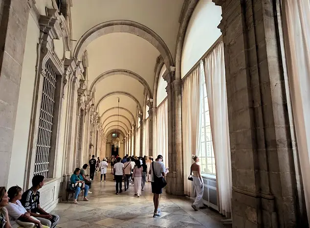 Interior hallway in the palace