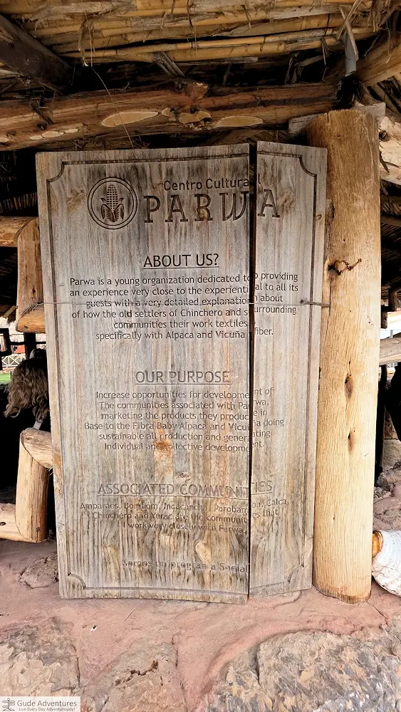 Parwa Cultural Center sign