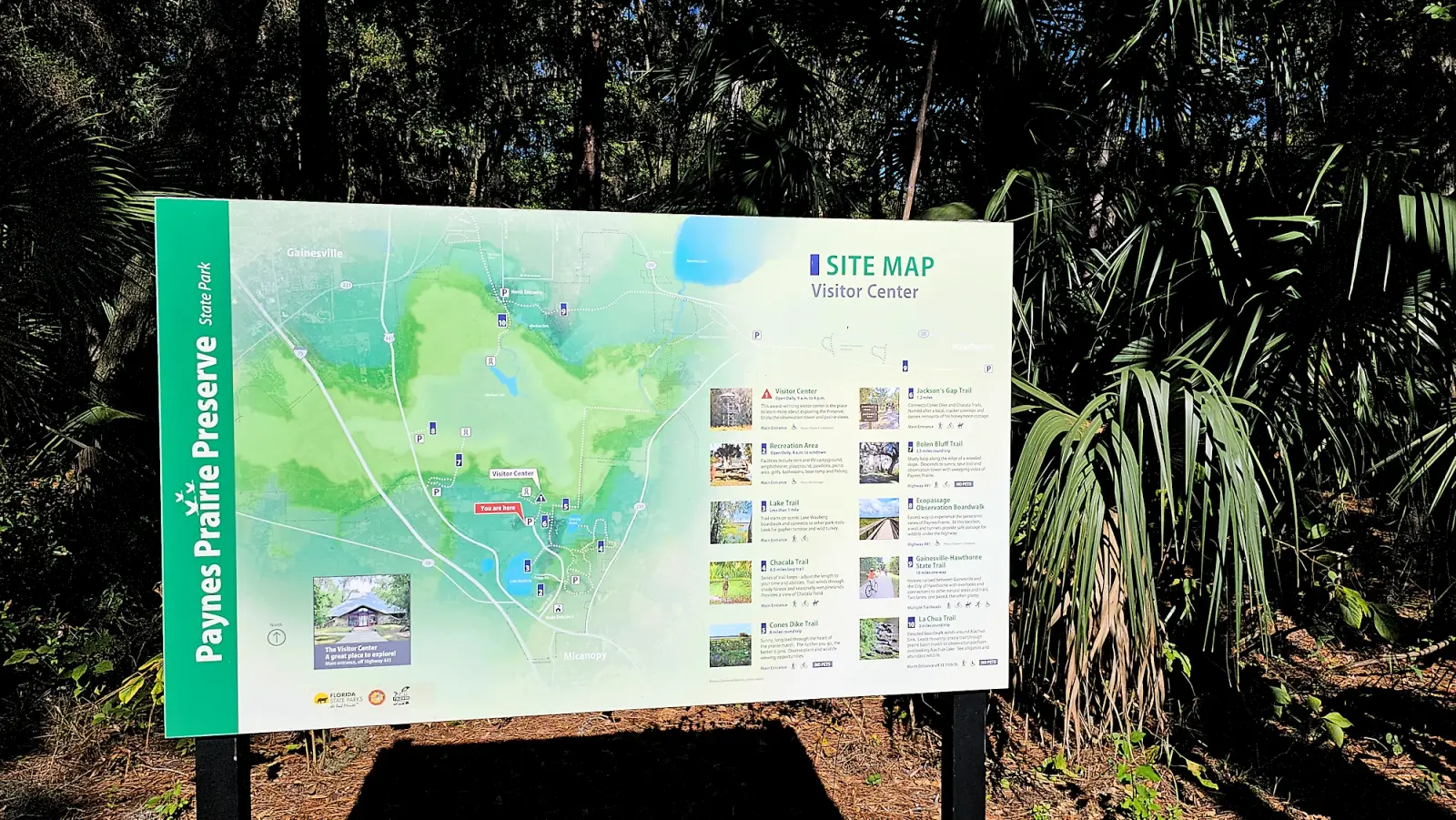 Map of Paynes Prairie