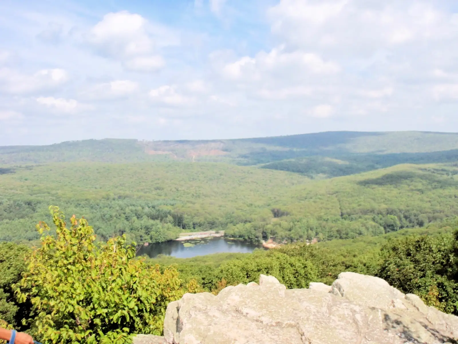 View from Pole Steeple to Laurel Lake