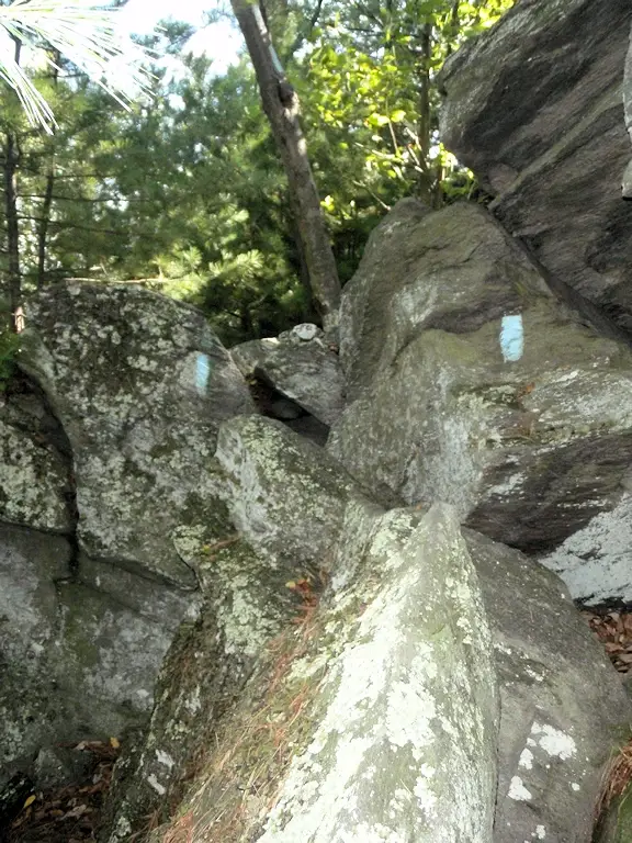 Sunset Rocks trail goes vertical