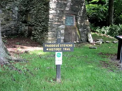 Thaddeus Stevens trail at Caledonia Furnace