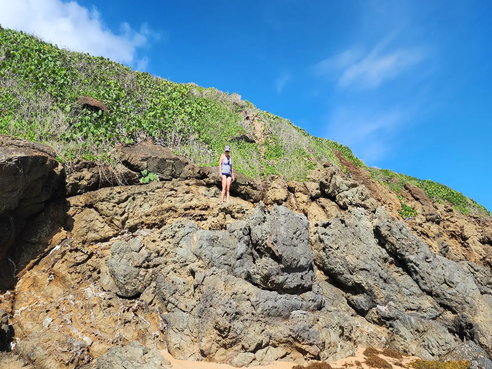 Playa Colora cliffs