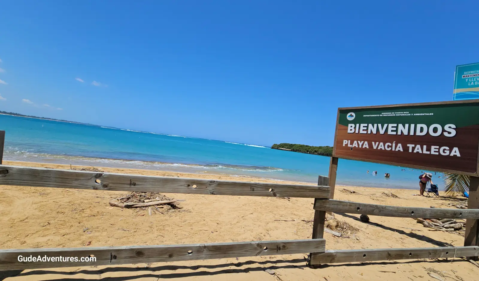 Playa Vacia Talega Puerto Rico sign
