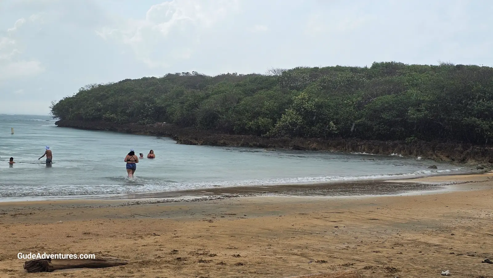 The right end of the beach at Playa Vacia Talega Puerto Rico