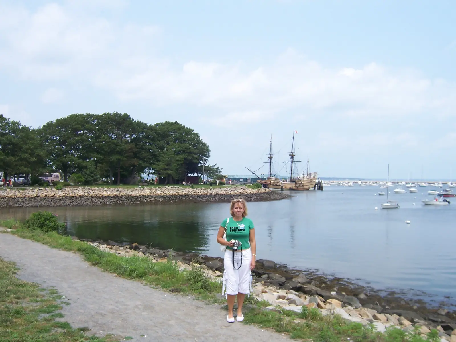 The replica of the Mayflower.