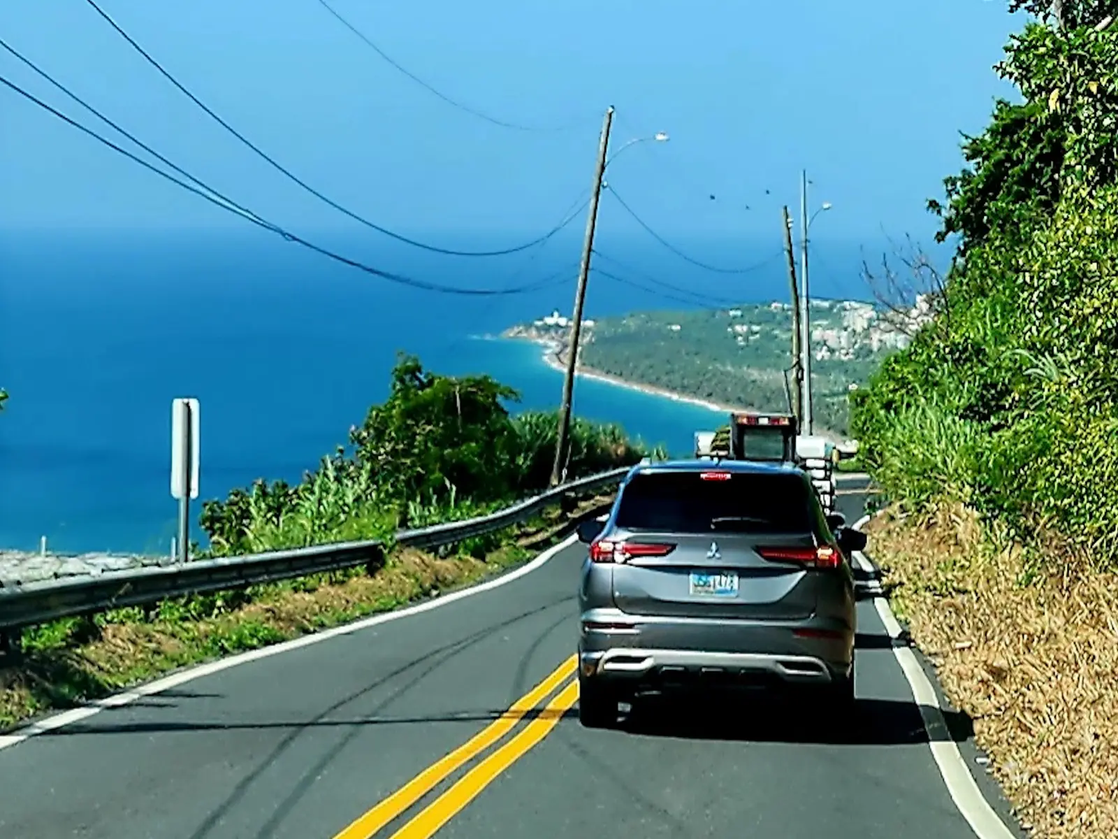 A view of the lighthouse from the coastal highway.