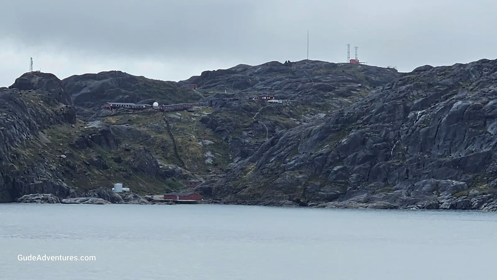 20Prins Christian Sund Station at the East end of the of the fjord.
