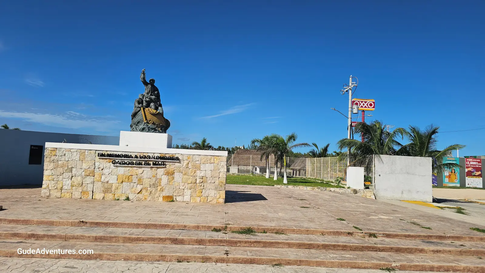 Memorial to the Men Lost at Sea in Progreso