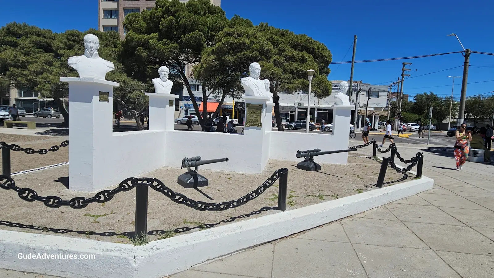 Entrance to the town by the port.