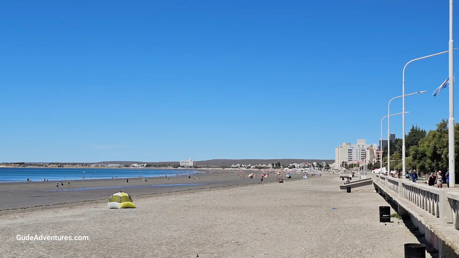 The beach at Puerto Madryn