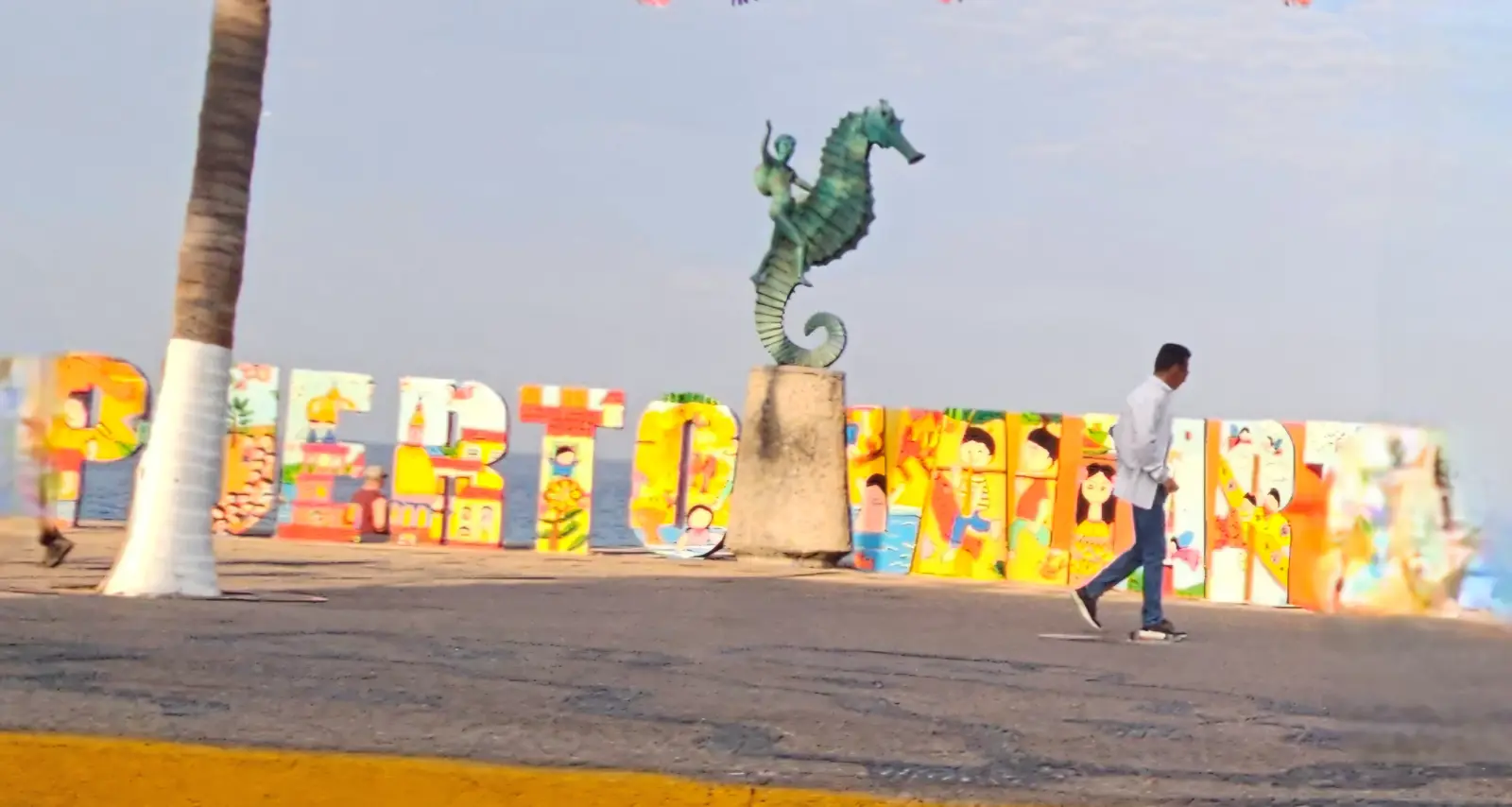 Puerto Vallarta sign on the Malecon