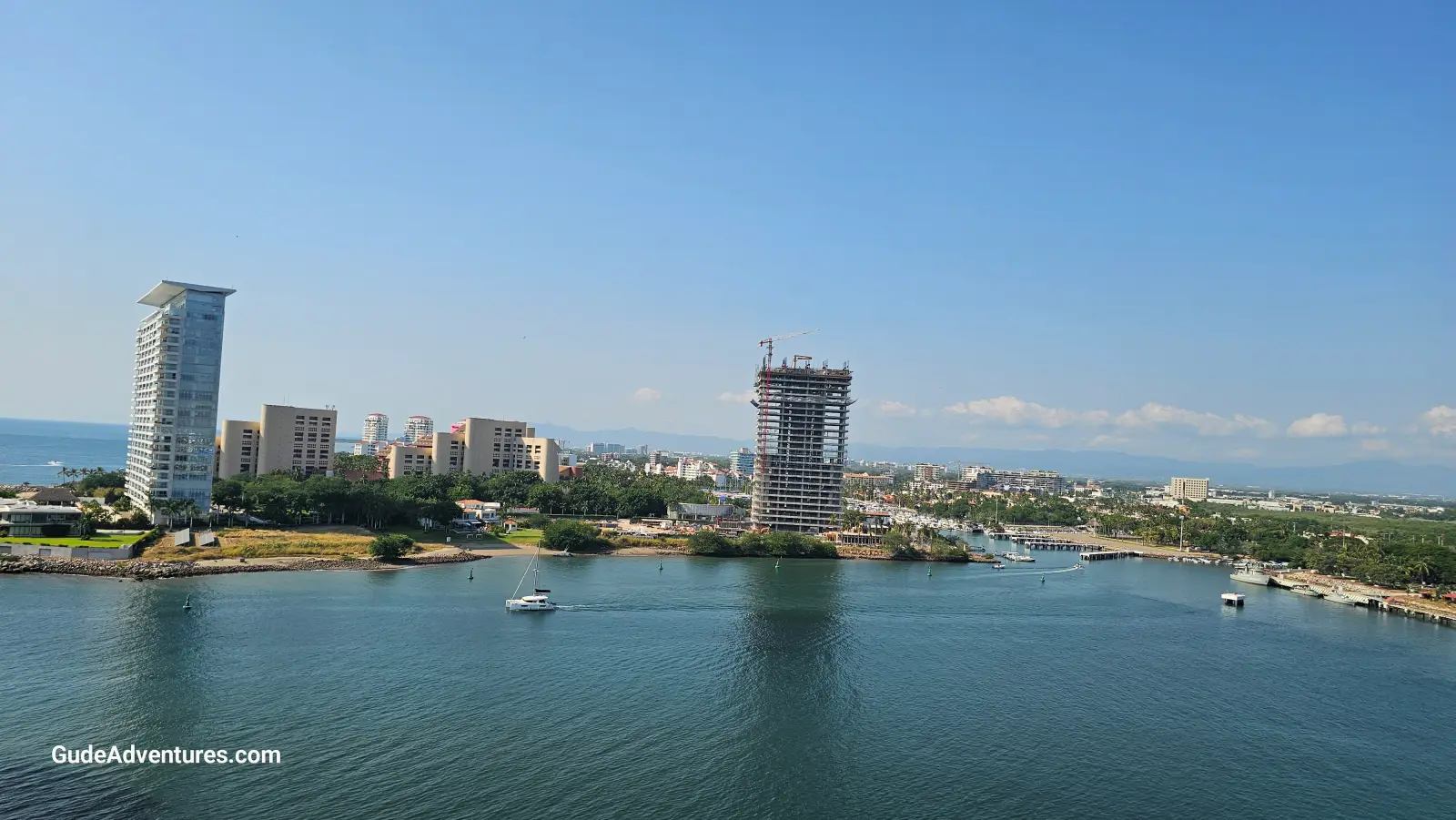 View toward Playa Salado from the cruise ship