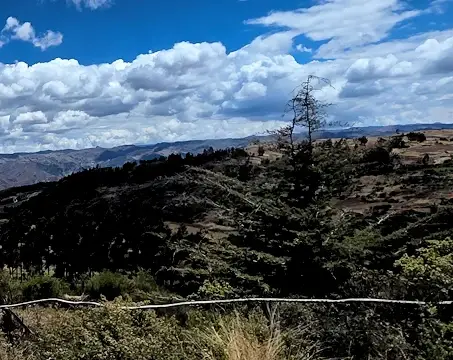 View to the Cusco Valley from the site