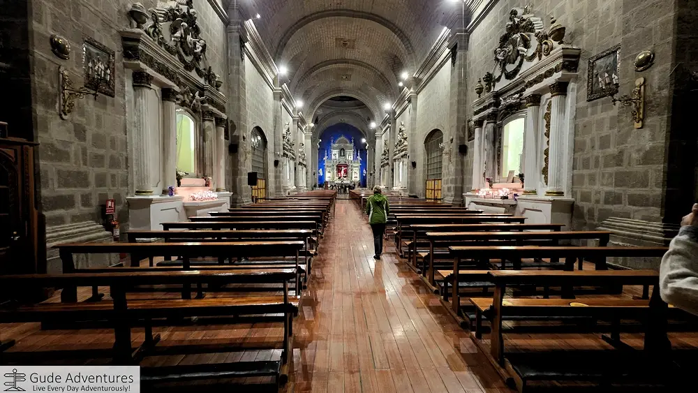 Inside the Puno Basilica Cathedral