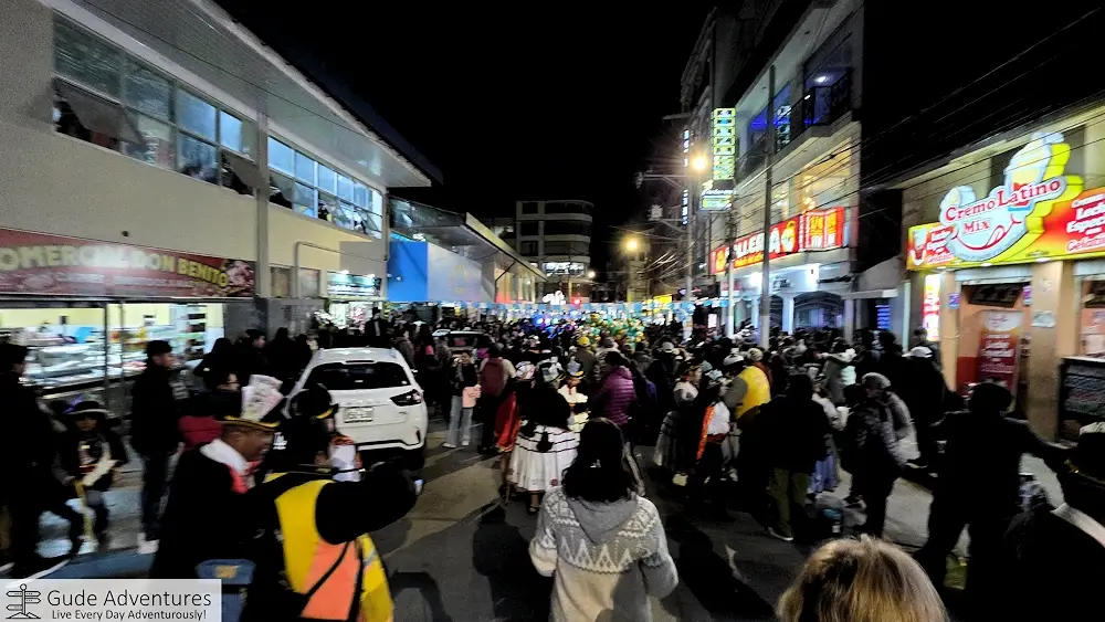Street party outside the city market