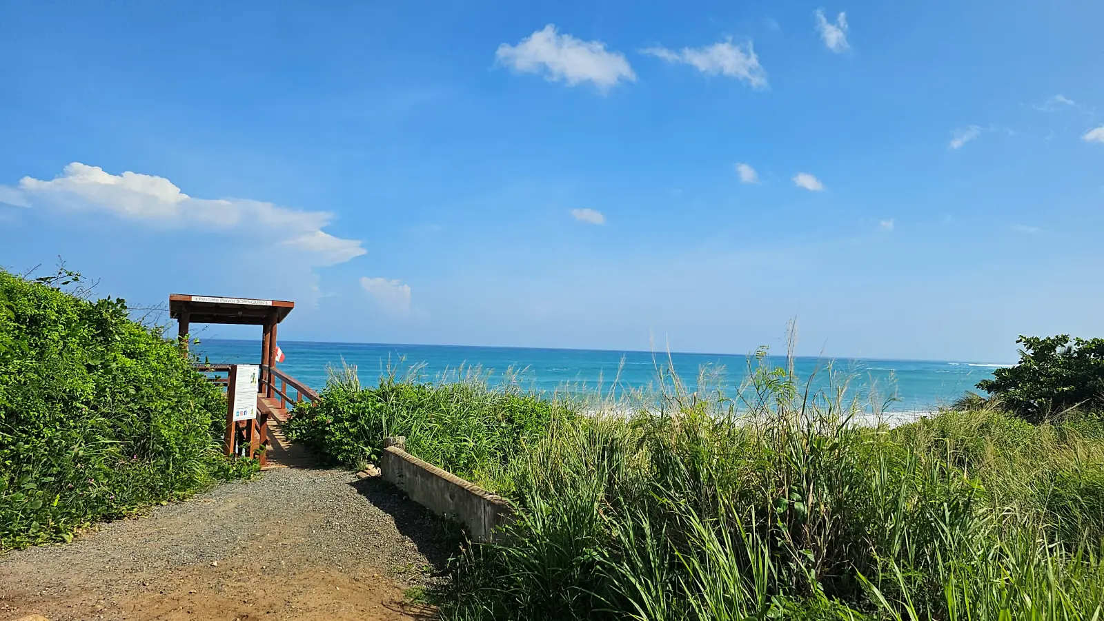 Punta Borinquen Beach overlook
