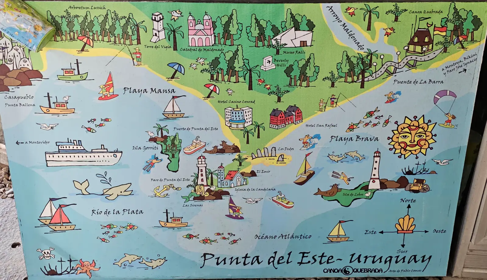 A map of Punta del Este