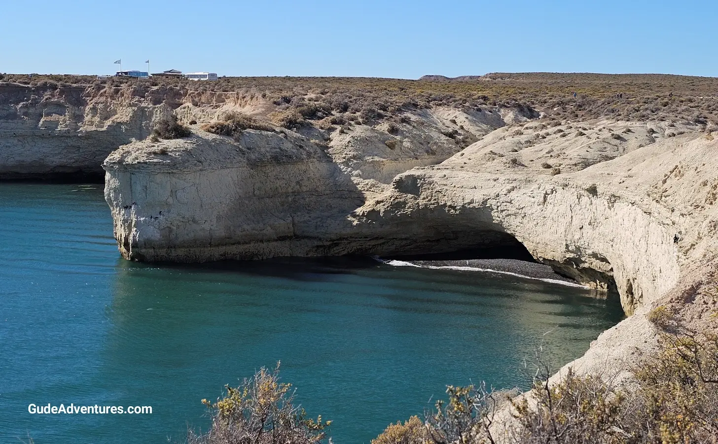 Hidden beach along the coast