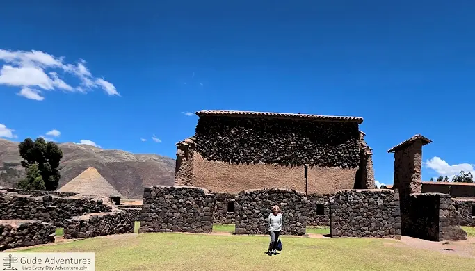 The ceremonial plaza at Raqchi