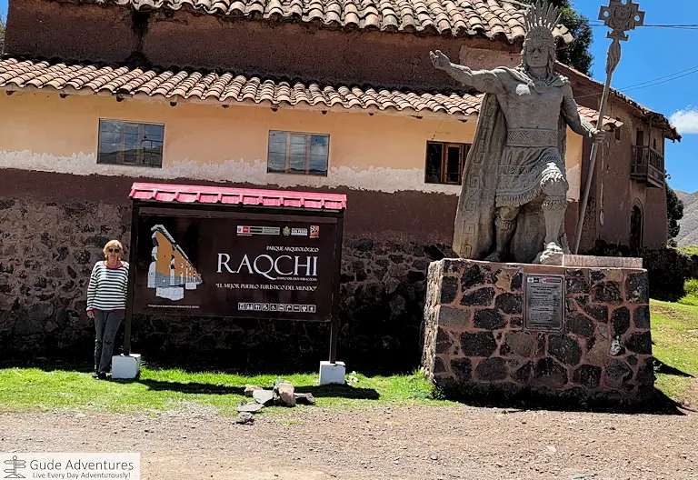 Entrance to the Raqchi Archaeological Park