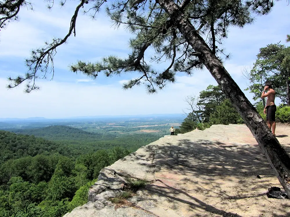 The cliff near the Virginia and West Virginia state line