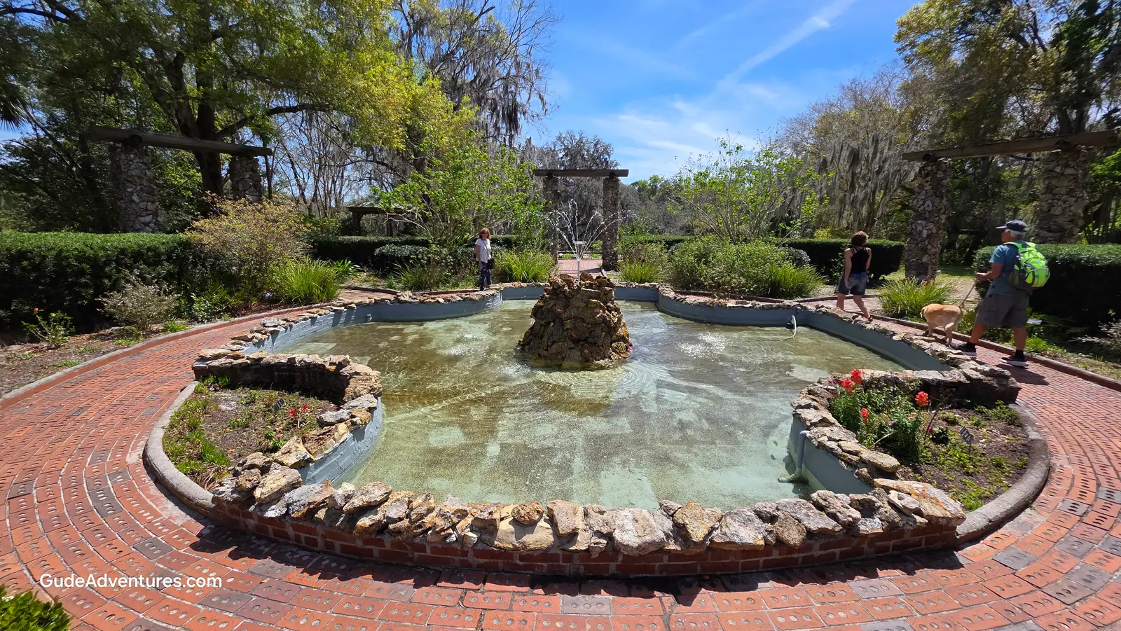 Fountain in the formal gardens