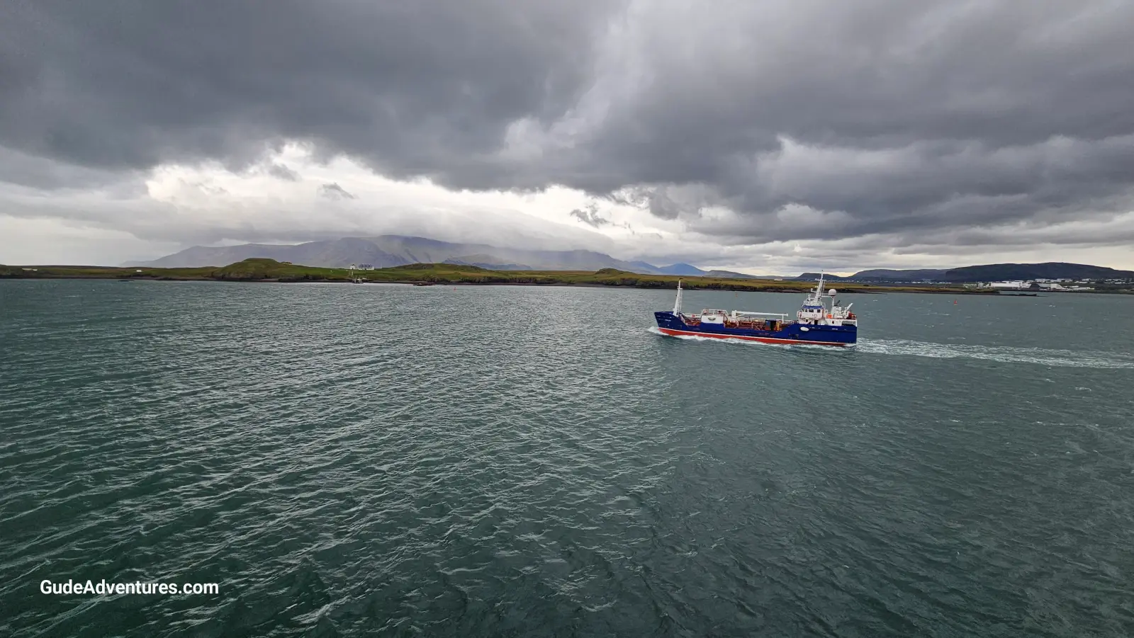 View of the harbor from the port of Reykjavík