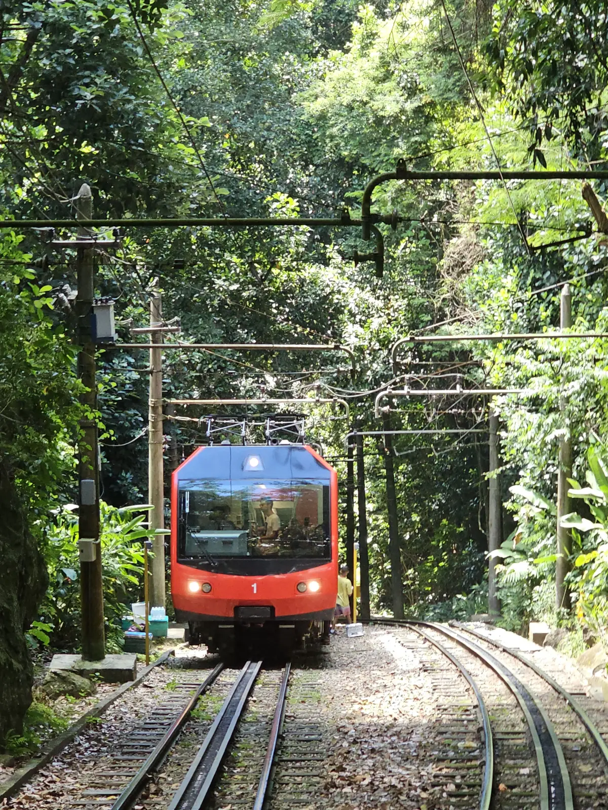 Train to Christ the Redeemer statue