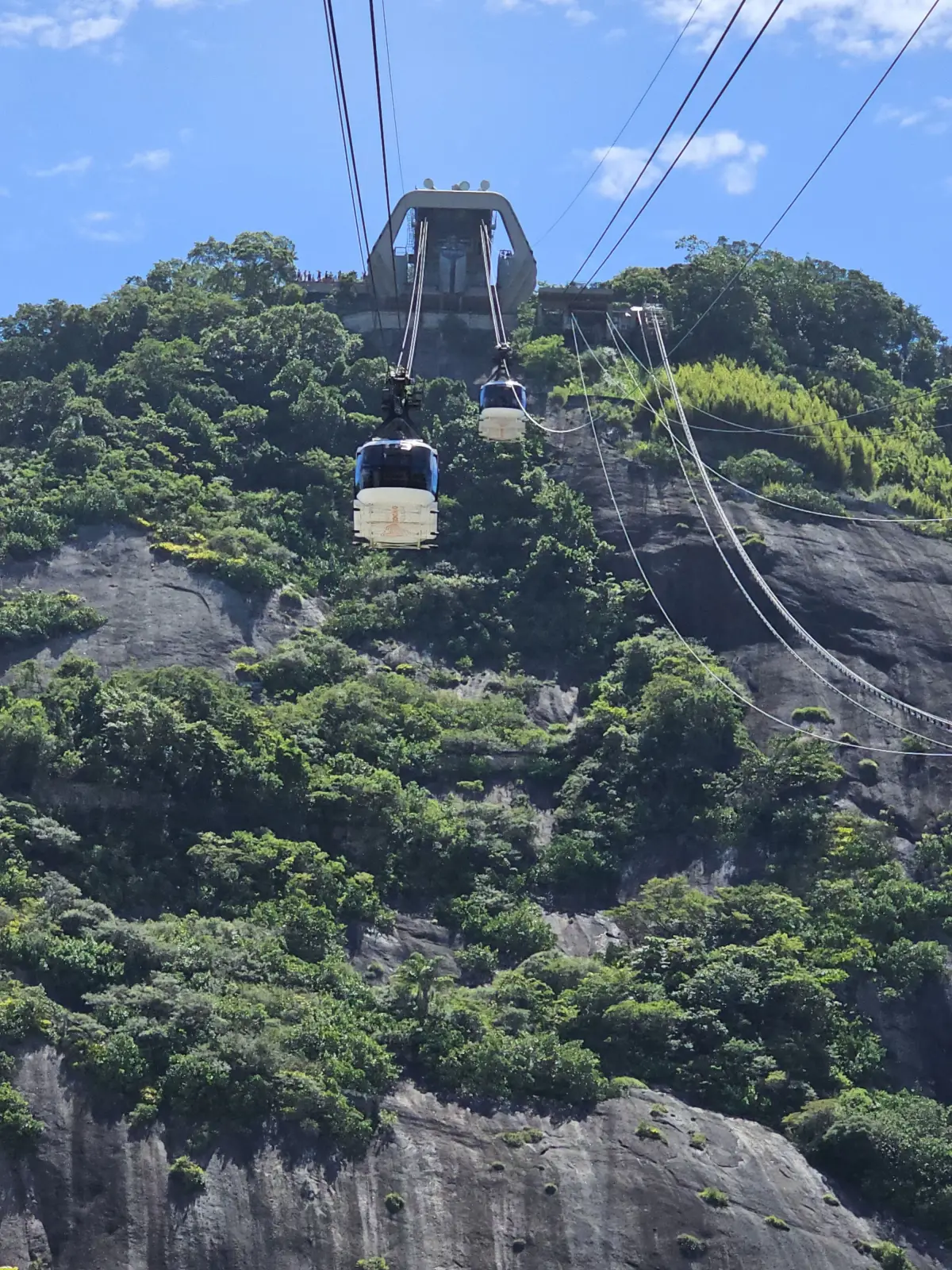The cable car to the top of Morro de Urca 