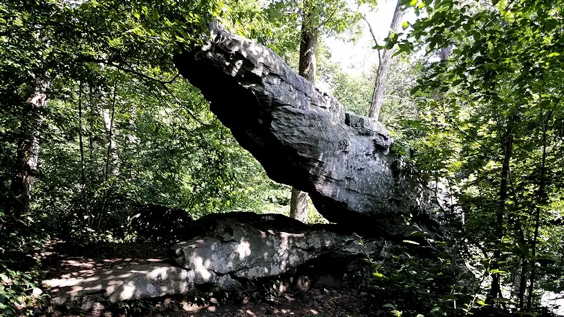 Alligator head rock formation at Rocks State Park