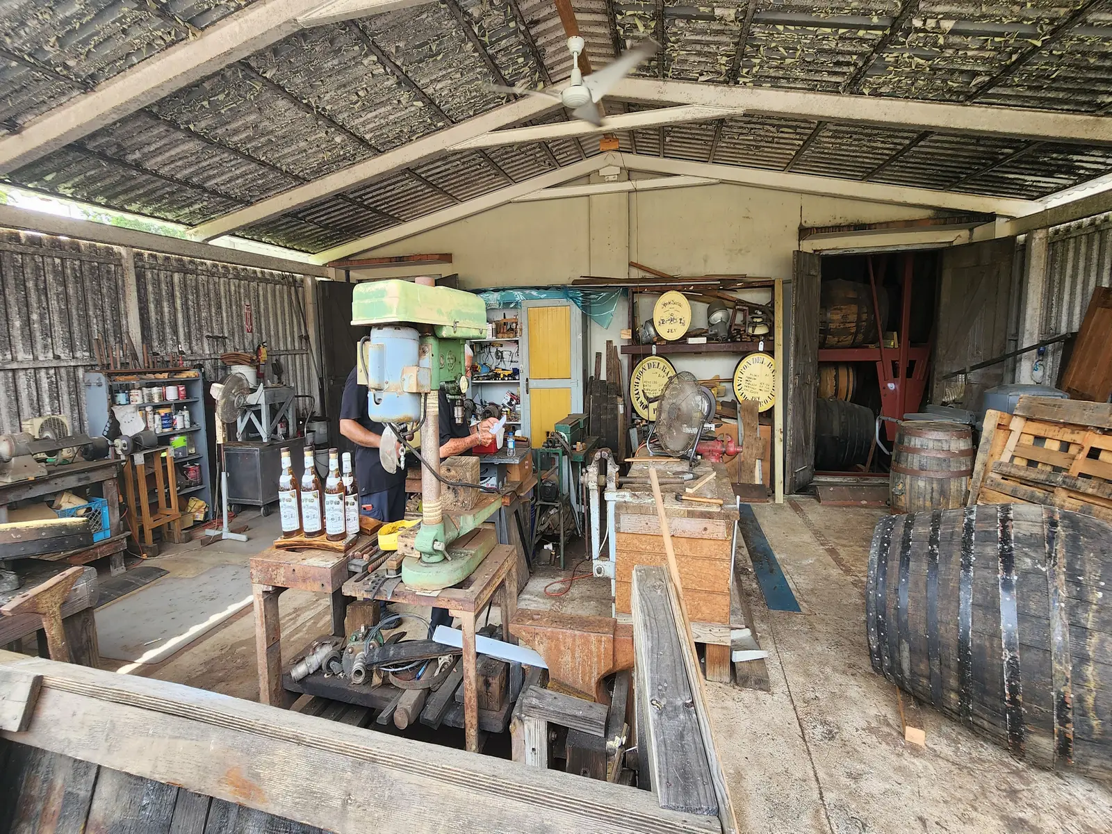 The rum is bottled by hand.
