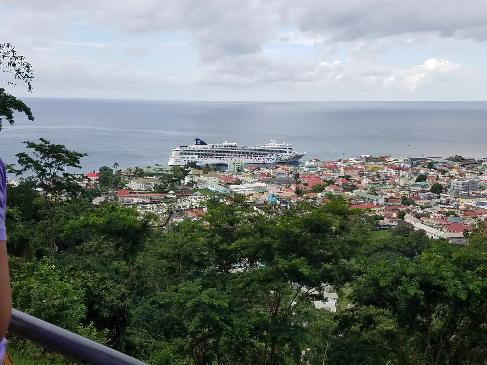 View of the port from Morne Bruce fort