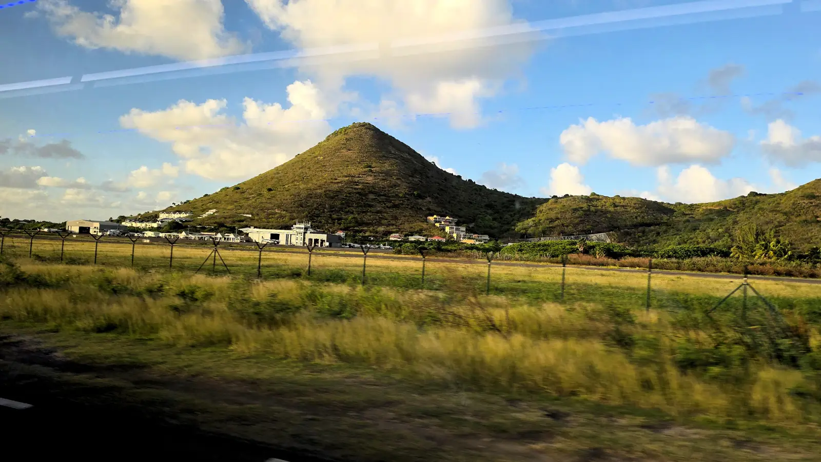 Grand Case hill and airport