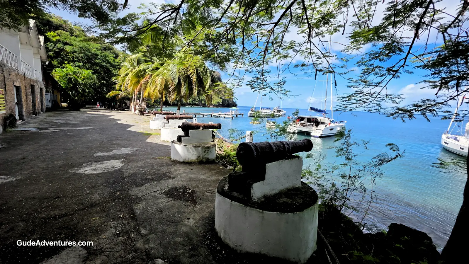 Waterfront at Wallilabou Bay Pirates of the Caribbean Curse of the Black Pearl filming location