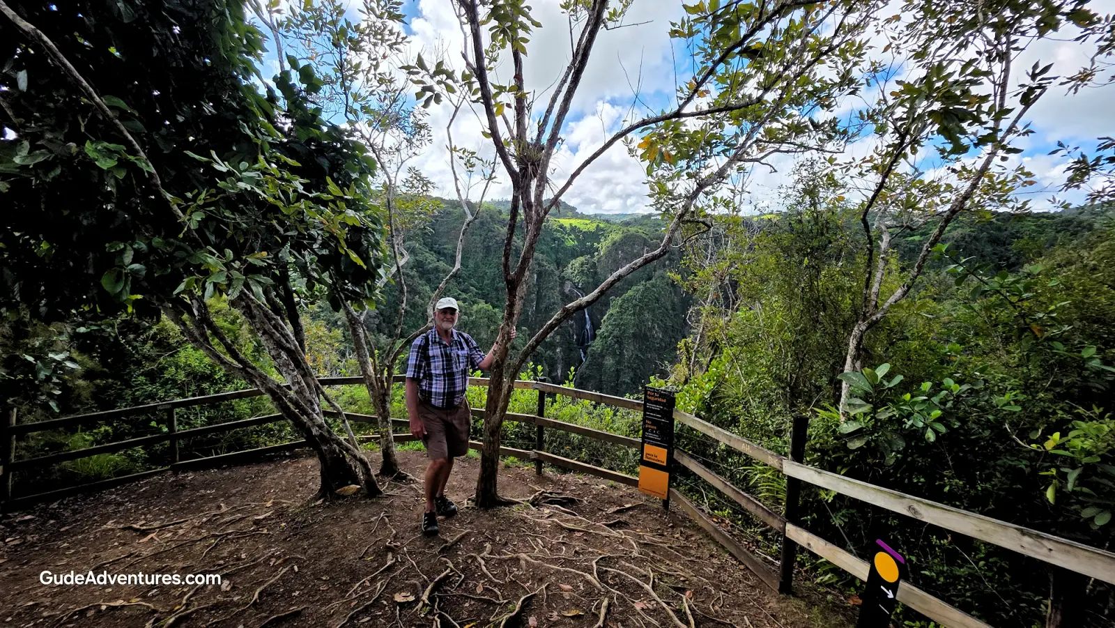 Cascada el Ancon waterfall overlook