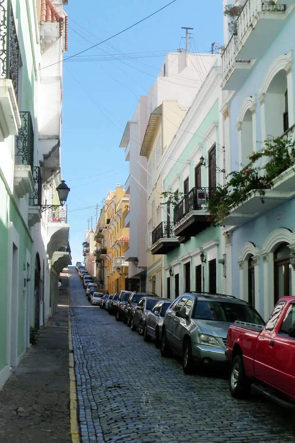 Cobblestone street in Old San Juan