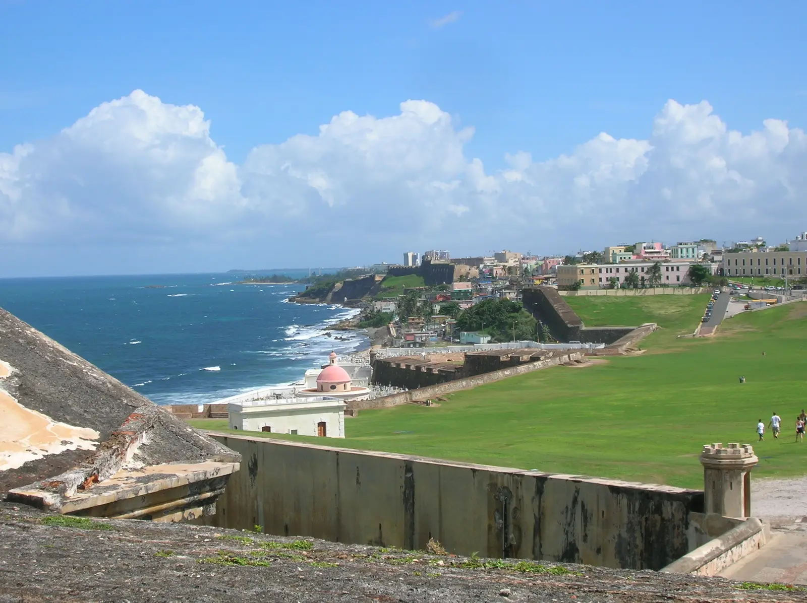 View from El Morro to Castillo San Cristobal 