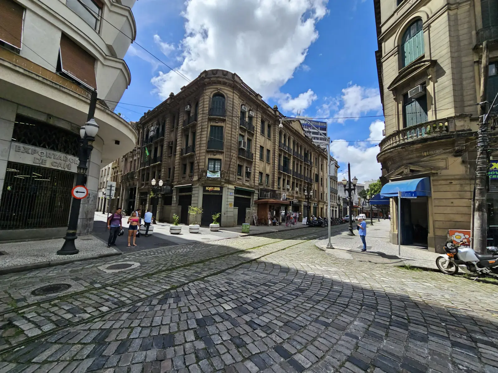 Street in the old town of Santos