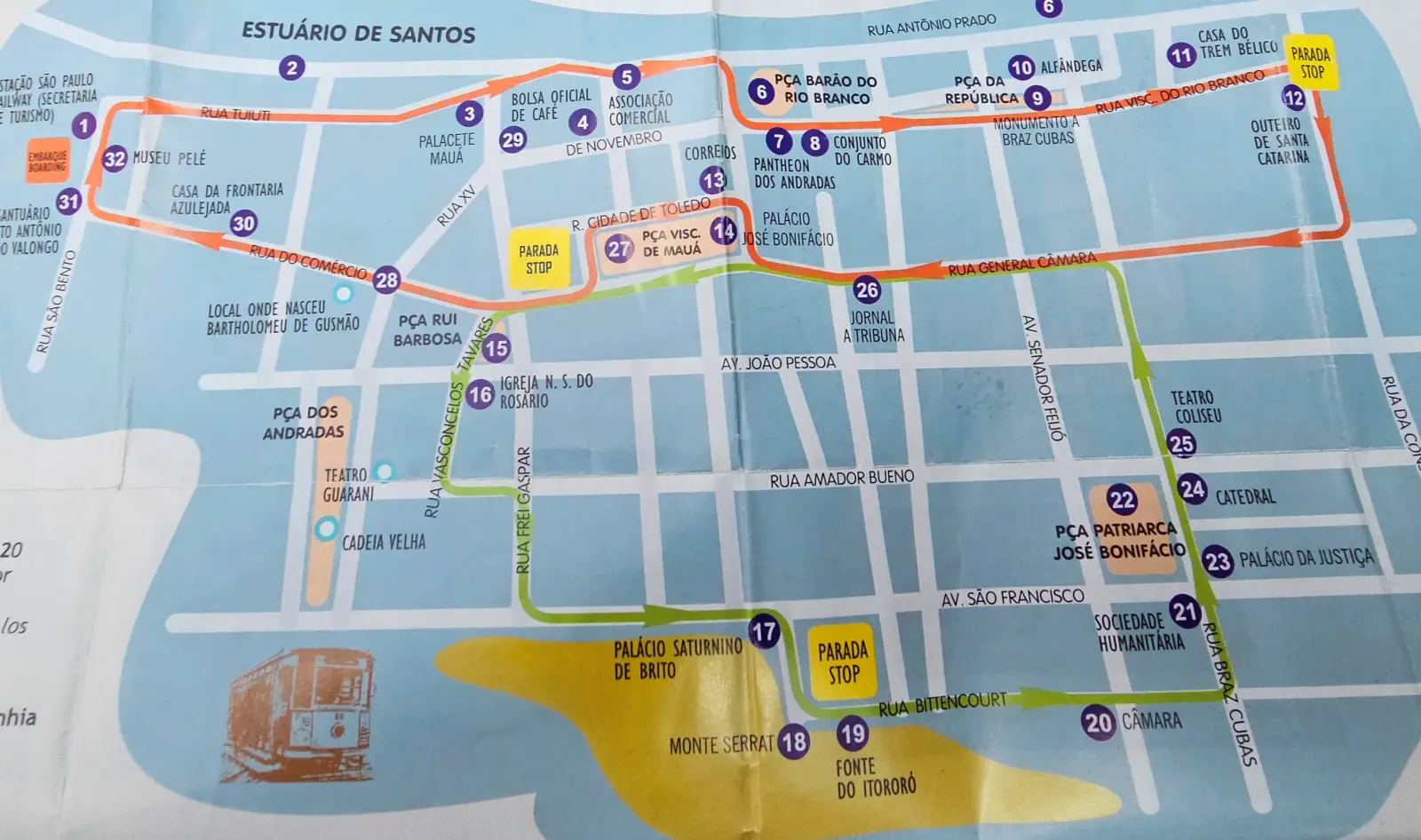 Map of the old town