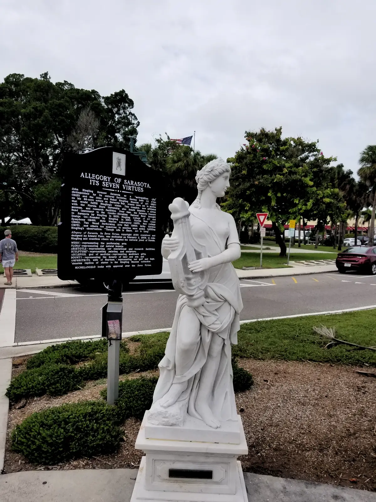 Allegory of Sarasota: It's Seven Virtues statue