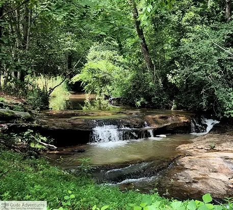 Small waterfall at Hagood Mill
