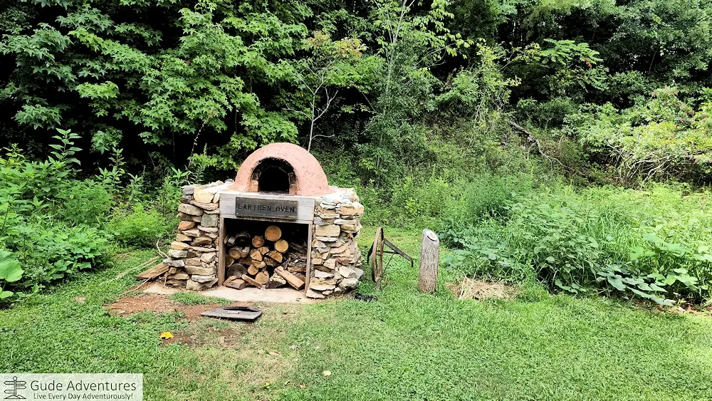 Outdoor oven at Hagood Mill