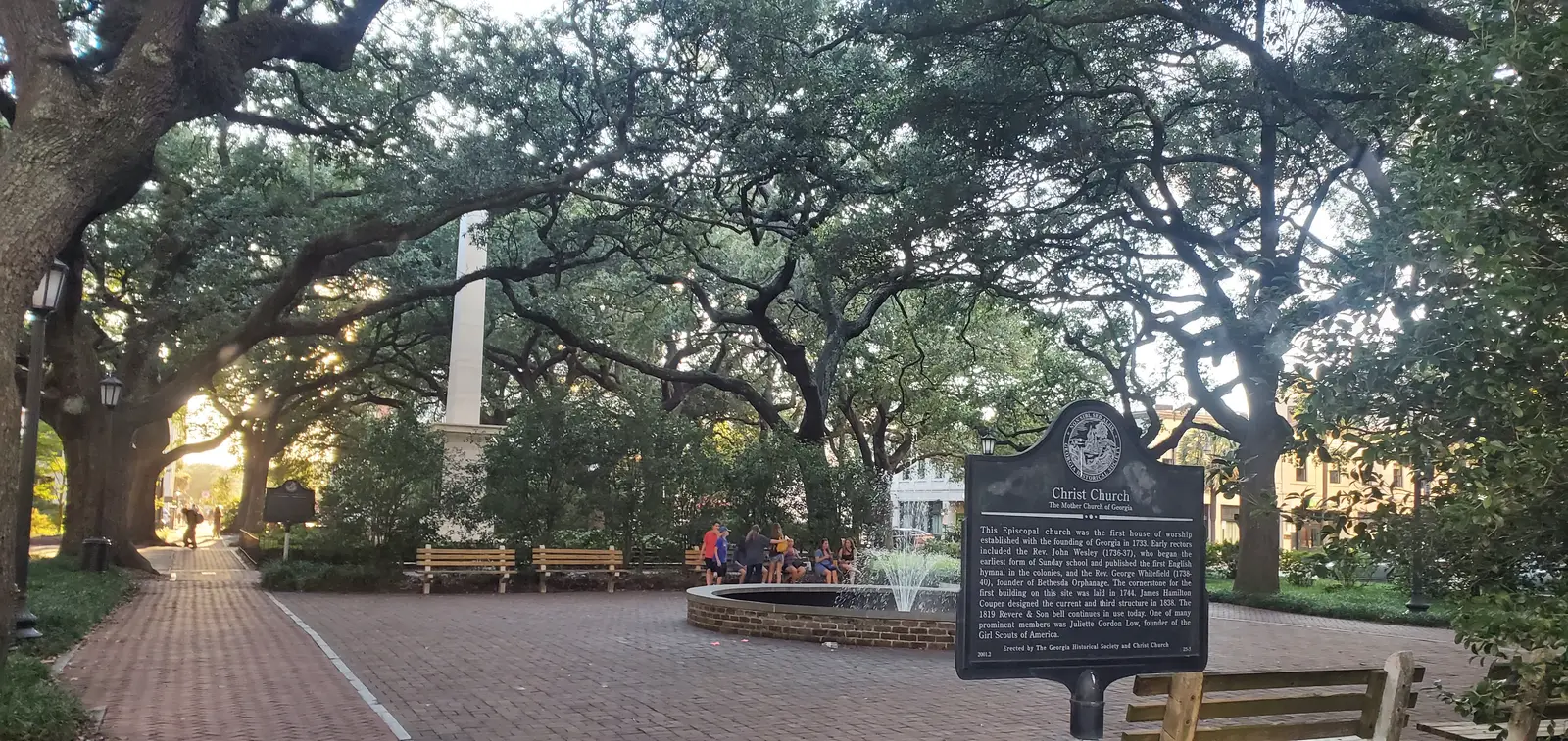 One of the many parks in Savannah