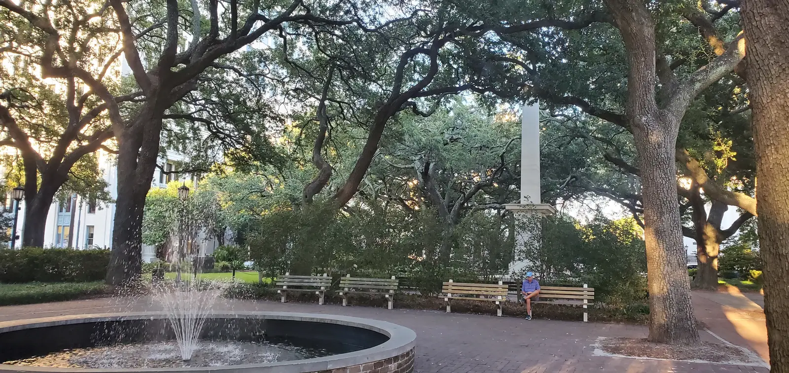 One of the many parks in Savannah