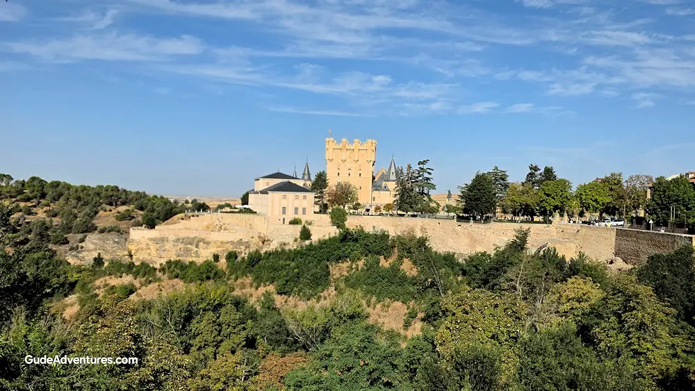Alcázar of Segovia and the city wall