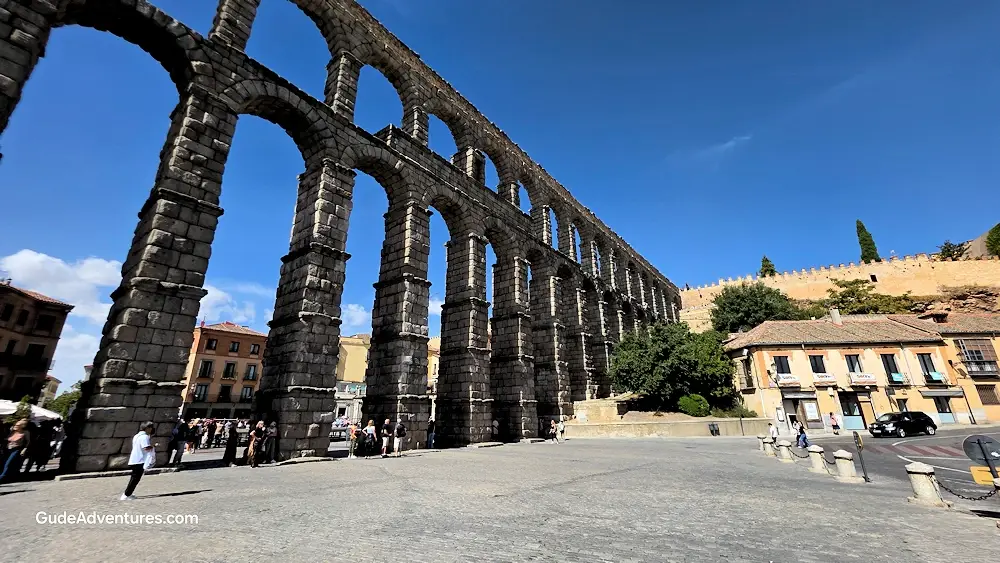 The Aqueduct of Segovia is a Roman Aqueduct which was built in the first century AD.